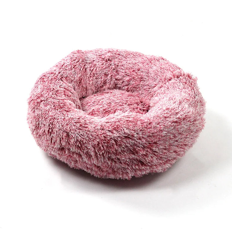 Home Plush Pet Nest Winter Cat Nest Dog Nest Warm Detachable and Washable round Cat Nest Pet Bed Seasonal Universal Decoration