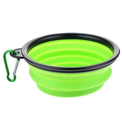 350/1000Ml Large Collapsible Dog Pet Folding Silicone Bowl Outdoor Travel Portable Puppy Food Container Feeder Dish Bowl