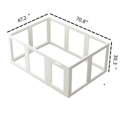 Dog Fence Pet Playpen, Clear Dog Playpen, No-Tool Dog Playpen and Kennel Playpen, Suitable for Small and Medium Dogs, Cats
