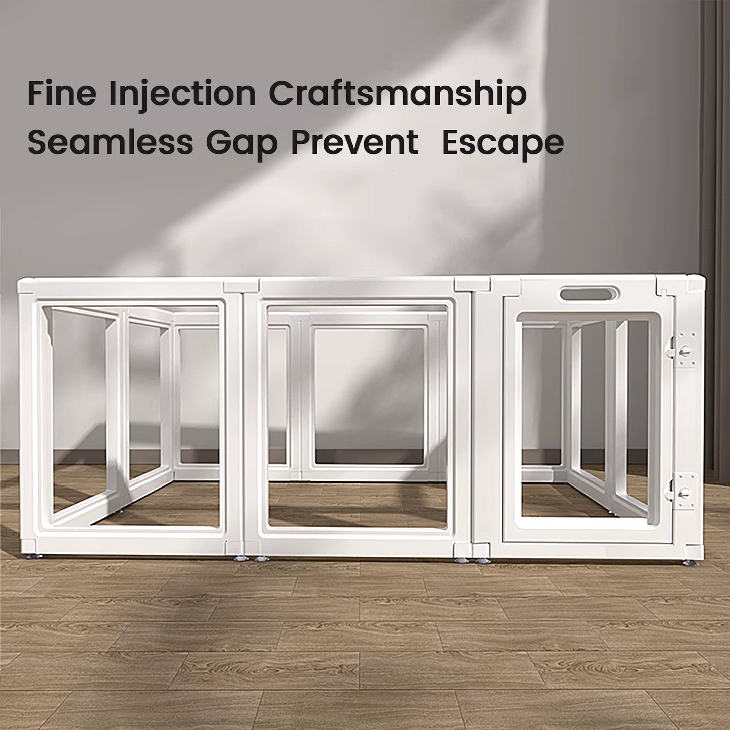 Dog Fence Pet Playpen, Clear Dog Playpen, No-Tool Dog Playpen and Kennel Playpen, Suitable for Small and Medium Dogs, Cats