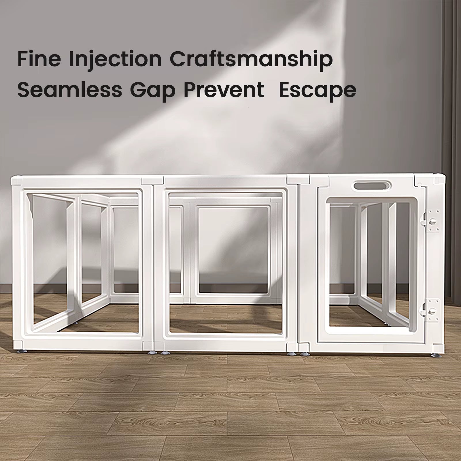 Dog Fence Pet Playpen, Clear Dog Playpen, No-Tool Dog Playpen and Kennel Playpen, Suitable for Small and Medium Dogs, Cats