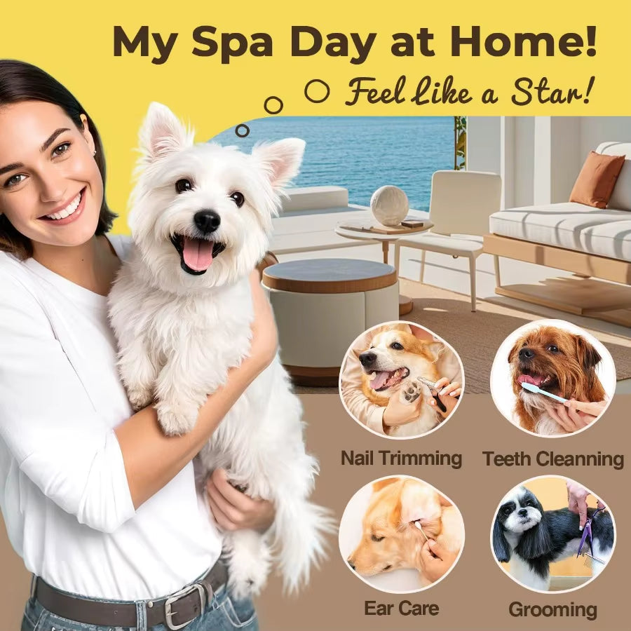 Comfy Dog Grooming Hammock for Nail Trim and Pet Care: Supportive and Secure Harness with Builtin Nail Clipper Trimmer for Smal