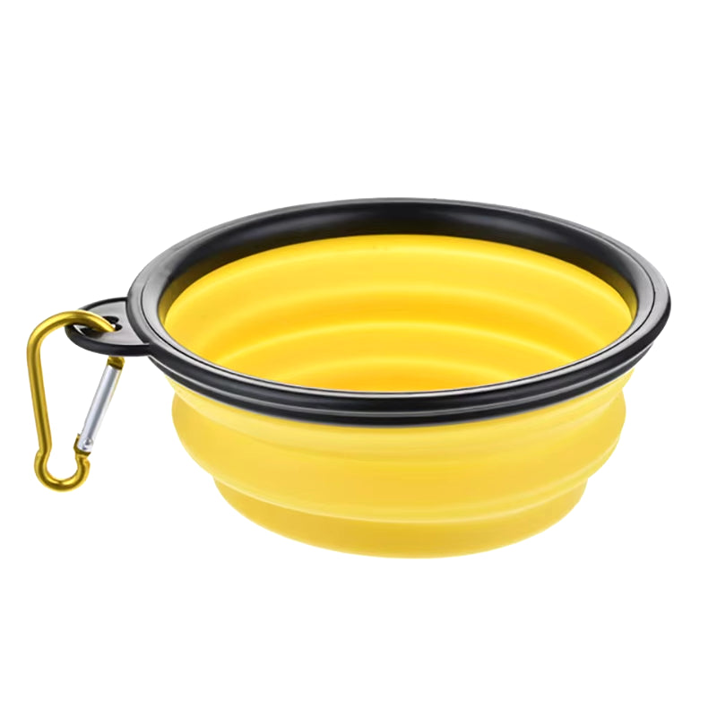 350/1000Ml Large Collapsible Dog Pet Folding Silicone Bowl Outdoor Travel Portable Puppy Food Container Feeder Dish Bowl