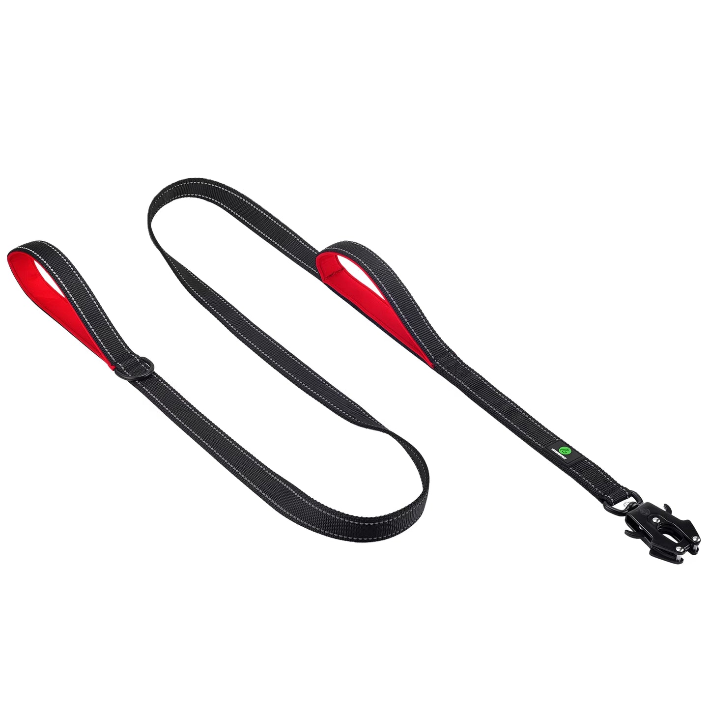 Traffic Handle Dog Leashes Two Padded Soft Handles Strong Dog Leash Metal Hook Training Dog Lead 1.8M